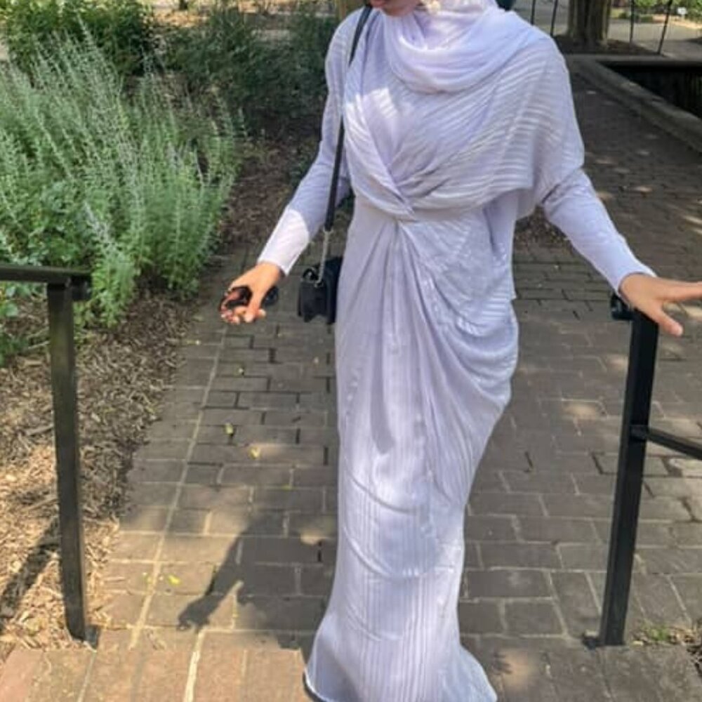FORMAL MAXI LONG SLEEVE PASTEL PURPLE DRESS